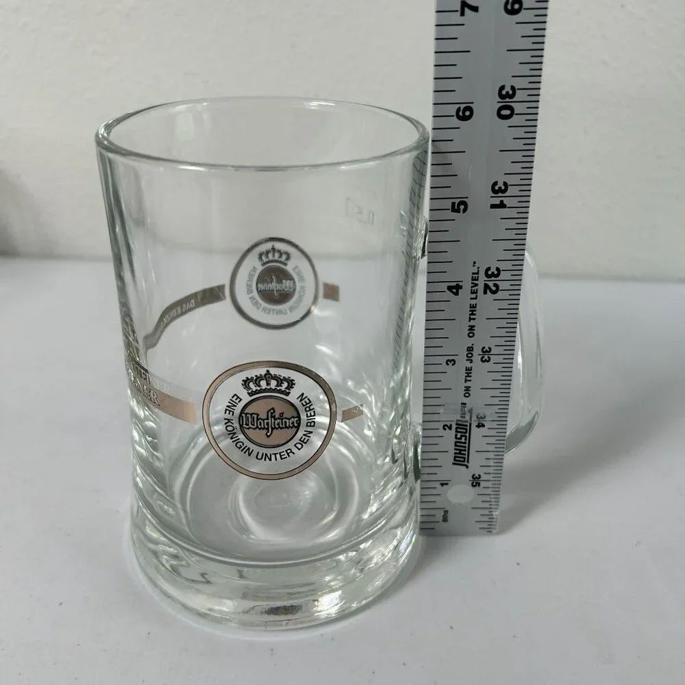 Warsteiner‎ .5 L Beer Glass Stein Mug Germany Handle Barware Collectible